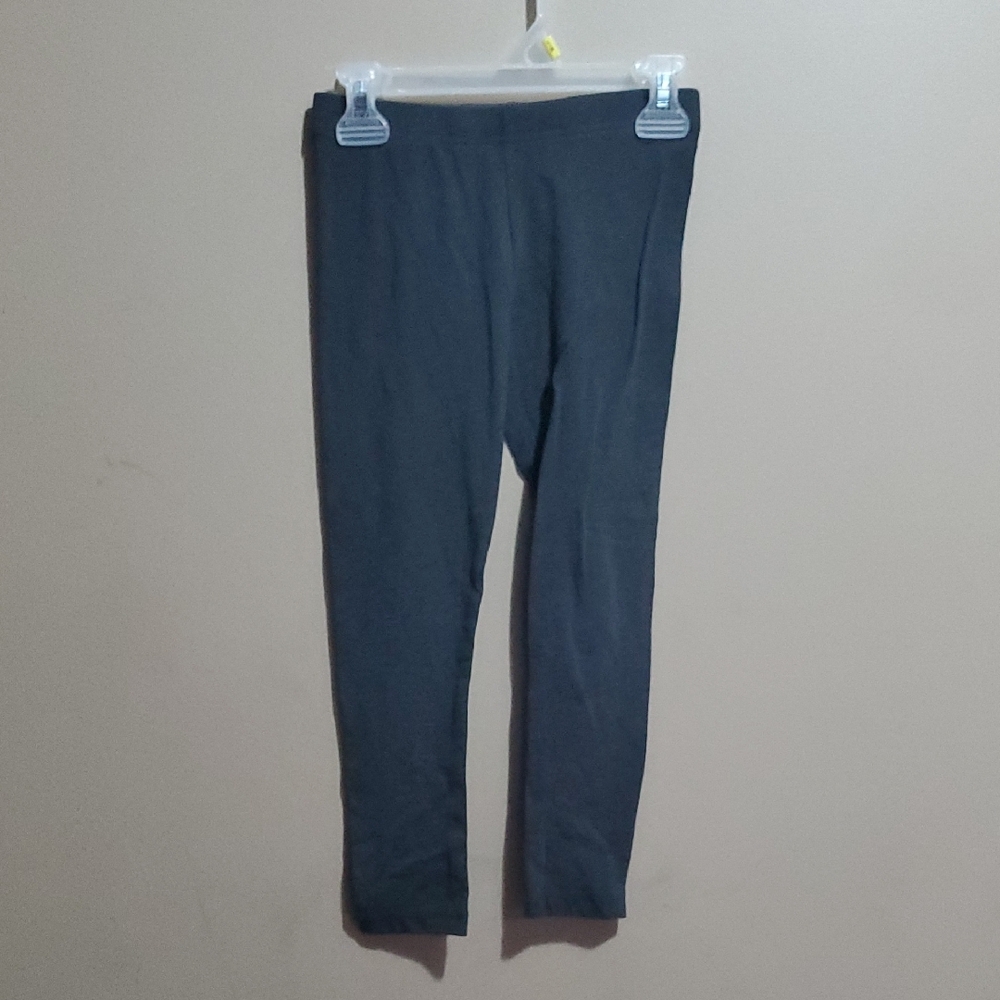 Girls Dark Gray Leggings Size 8